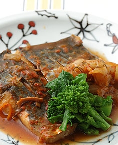 鰆のキムチ甘酒煮